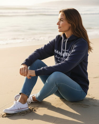 Classic Logo Organic Cotton Hoodie - Mood Indigo W