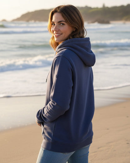 Icon Feet Organic Cotton Hoodie - Mood Indigo W