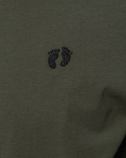 Hang Ten Icon T-shirt Khaki i 100% ekologisk bomull med broderad logga