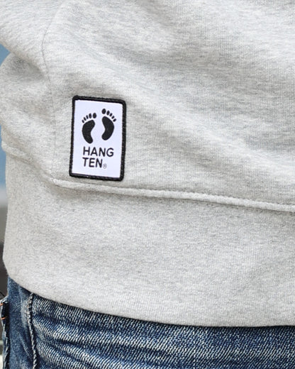 Quarter Zip Sweatshirt - Heather Grey M