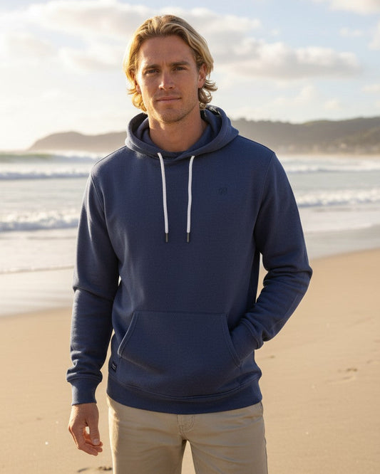 Icon Feet Organic Cotton Hoodie - Mood Indigo