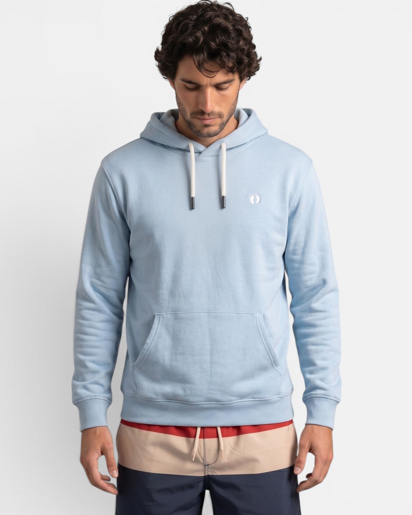 Icon Organic Cotton Hoodie - Powder Blue