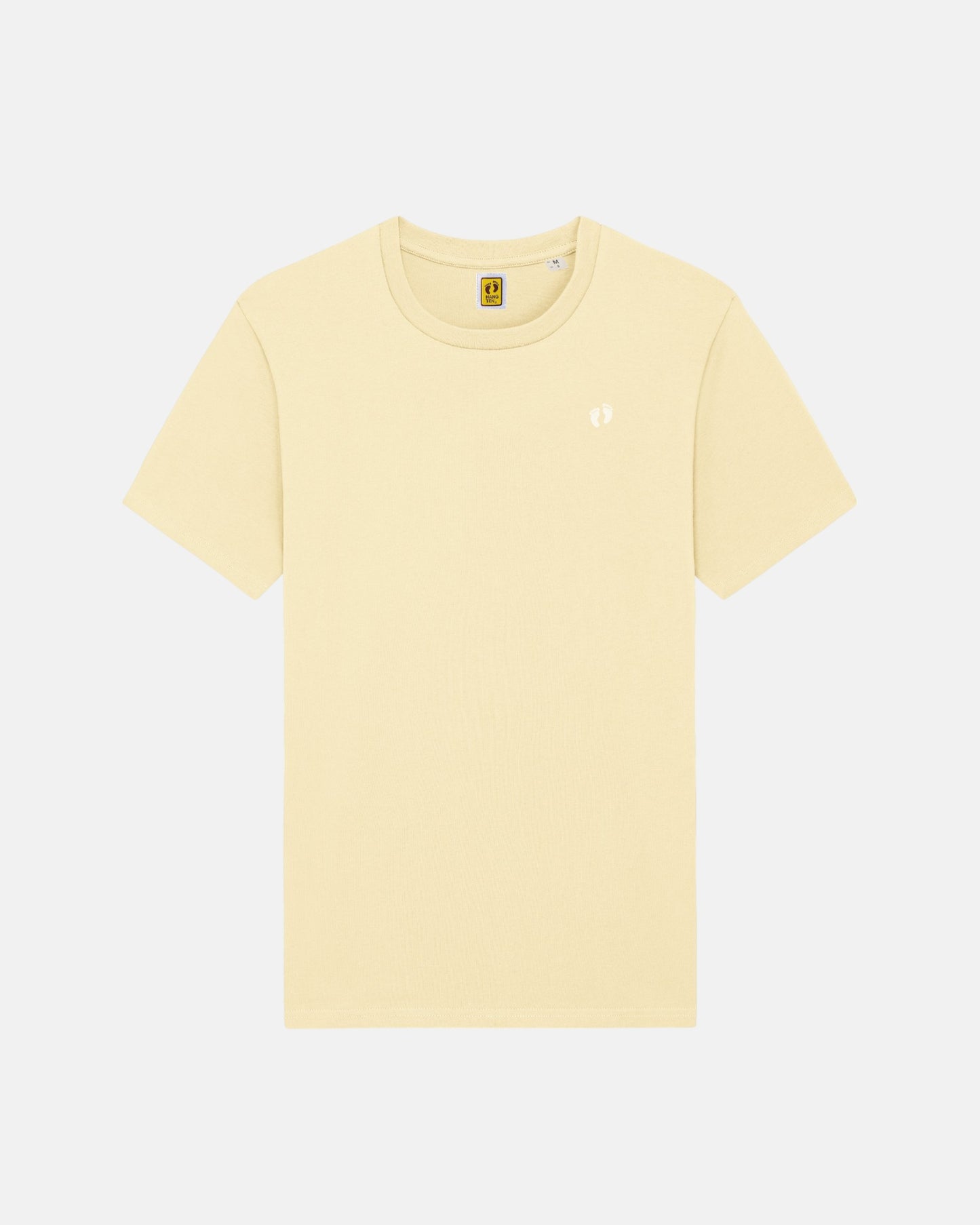 Logo d'icône t-shirt en 100% coton biologique - Jaune clair