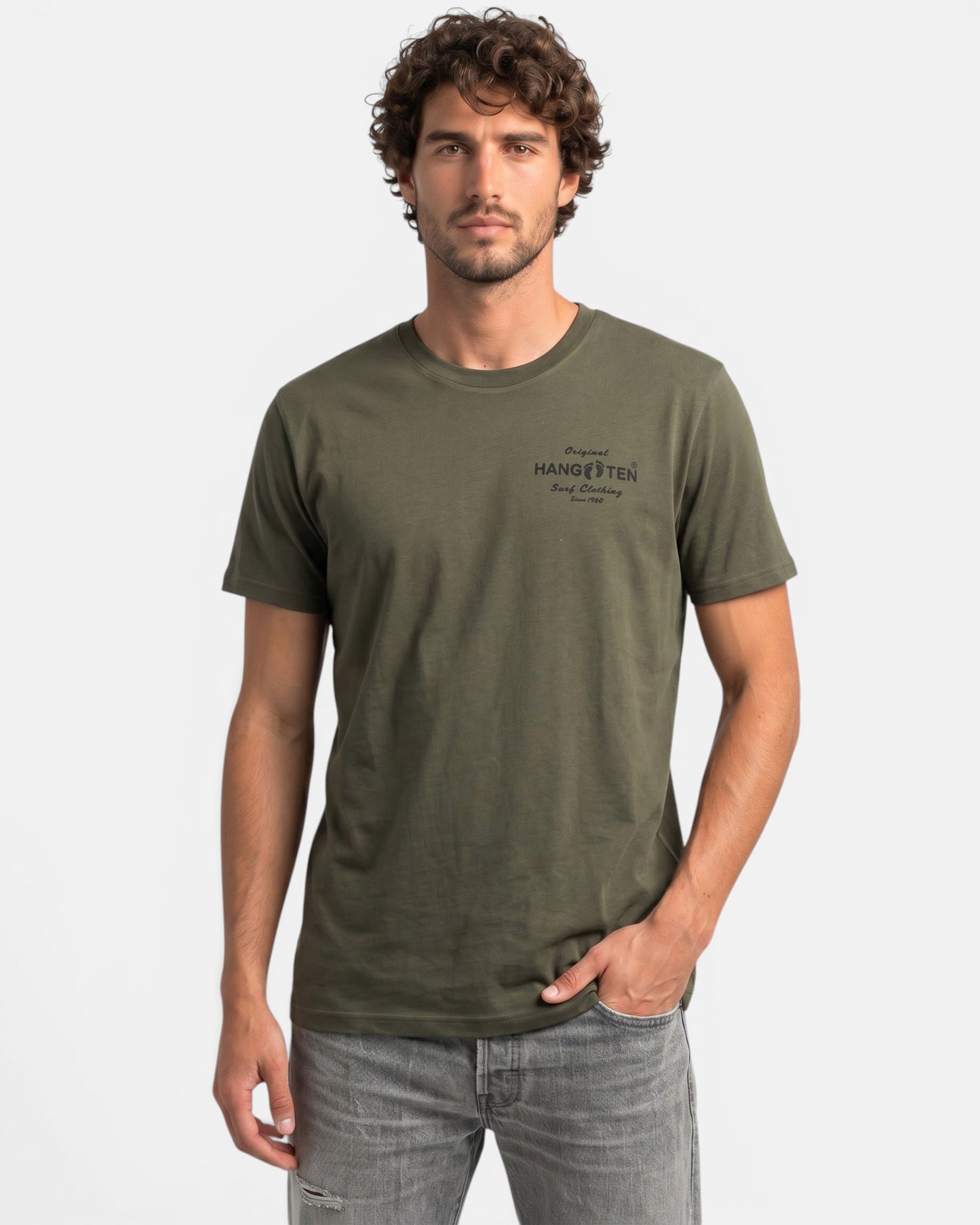 Original Logo T-shirt – Grøn Khaki
