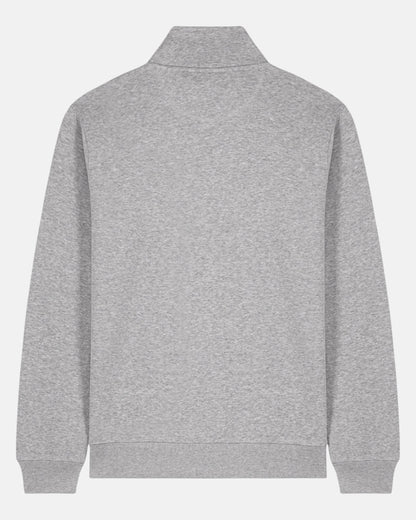 Quarter Zip Sweatshirt - Heather Grey M