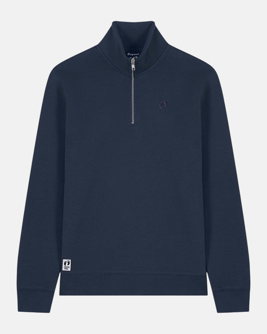 Quarter Zip Sweatshirt - French Navy M