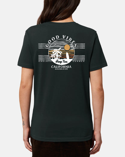 T-shirt Hang Ten Good Vibes pour femme - Noir