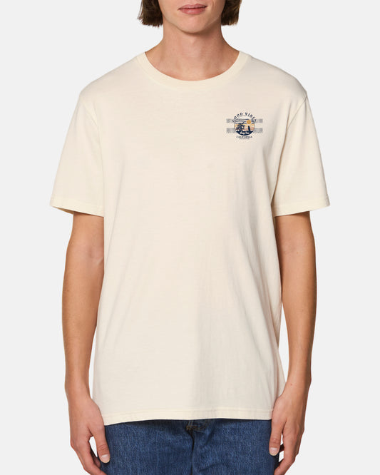 Hang Ten Good Vibes T-Shirt – gebrochenes Weiß