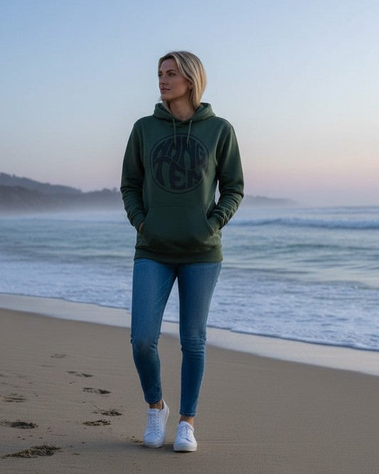 Vintage Logo Organic Cotton Hoodie - Laurel Wreath W