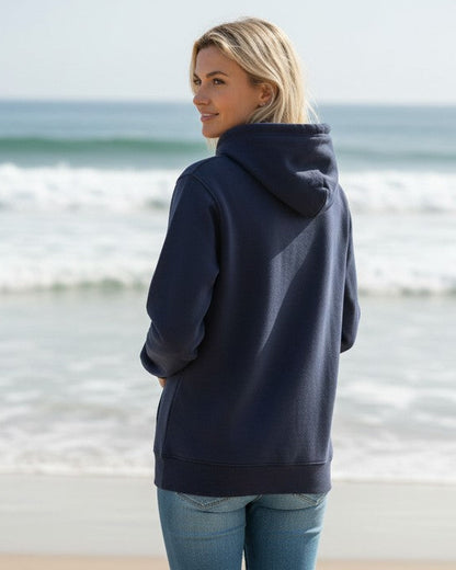 Vintage Logo Organic Cotton Hoodie - Mood Indigo W