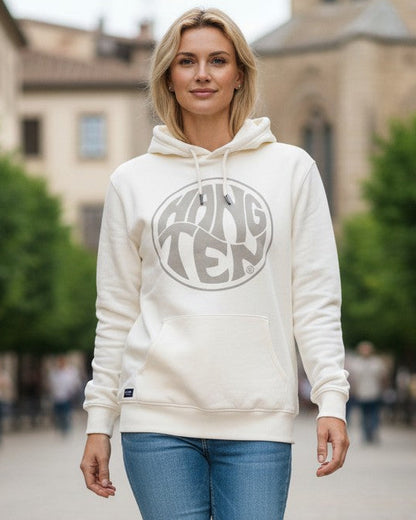 Vintage Logo Organic Cotton Hoodie - Off White W