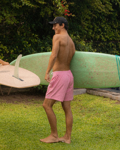 Shorts de bain Icon 15' - Rose