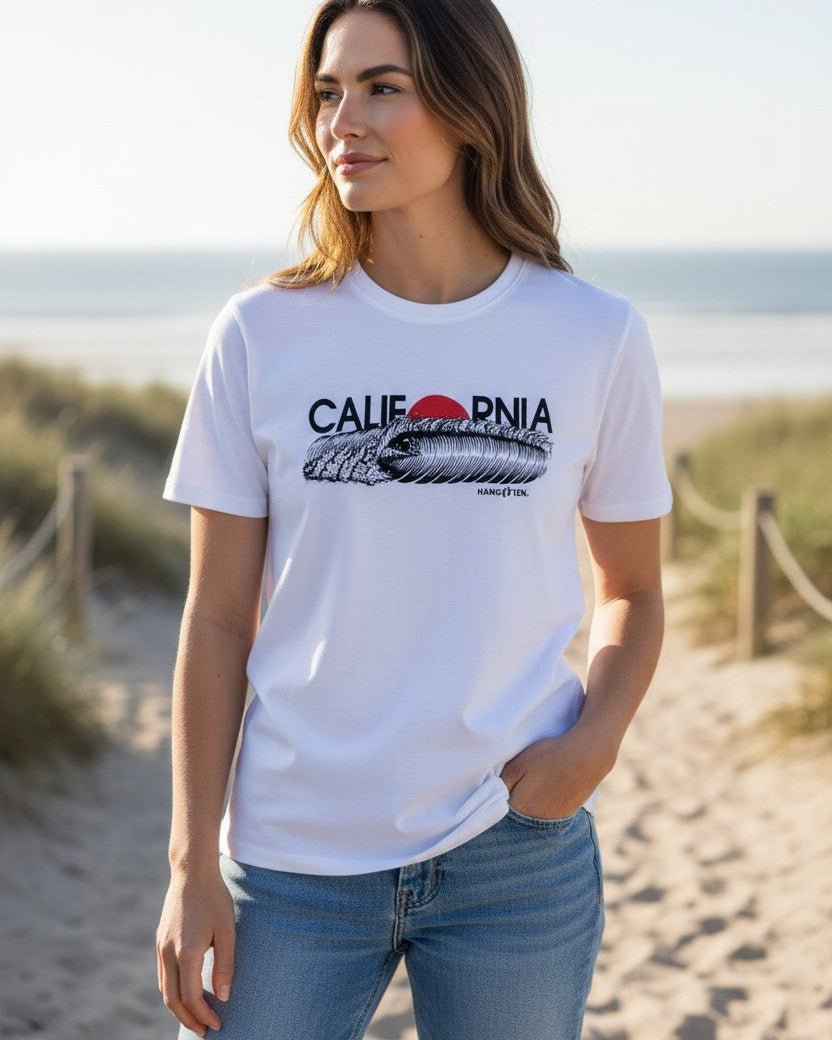 California T-shirt – White W - T-shirtsHang Ten