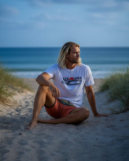 California T-shirt – White - T-shirtsHang Ten