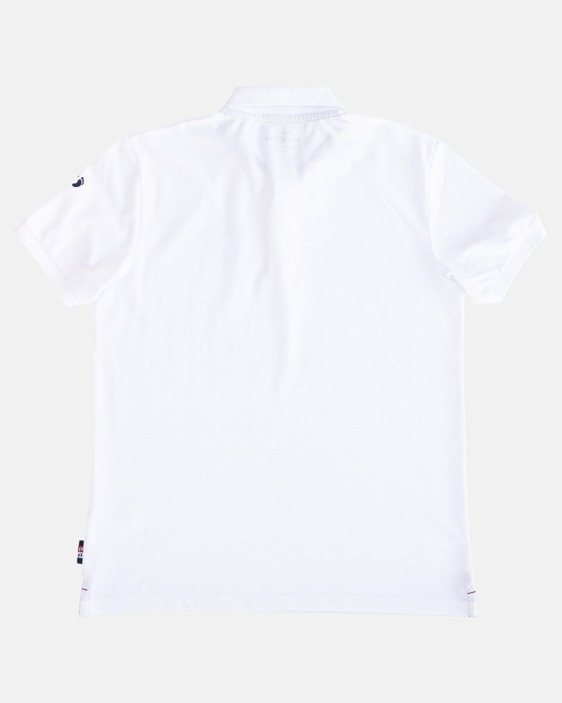 Classic Logo Organic Cotton Polo Shirt - White - Polo ShirtsHang Ten