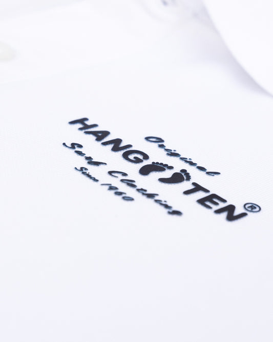 Classic Logo Organic Cotton Polo Shirt - White - Polo ShirtsHang Ten
