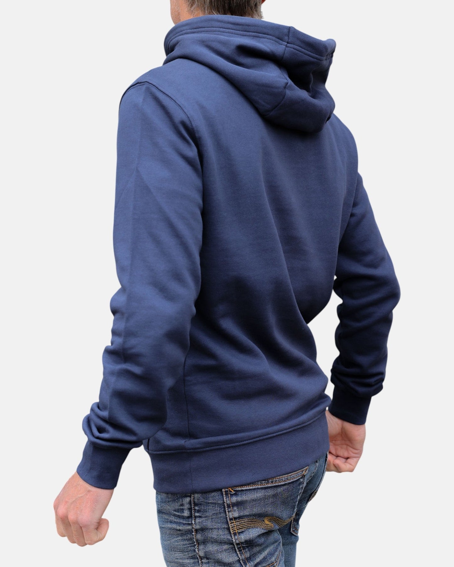 Cross Board Retro Organic Cotton Hoodie - Mood Indigo - HuvtröjorHang Ten