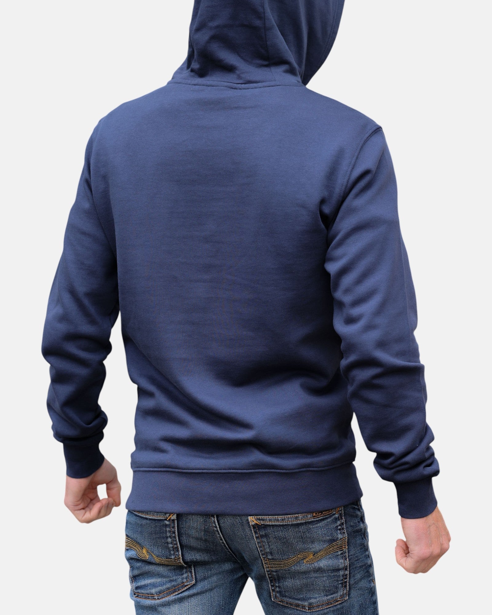 Cross Board Retro Organic Cotton Hoodie - Mood Indigo - HuvtröjorHang Ten