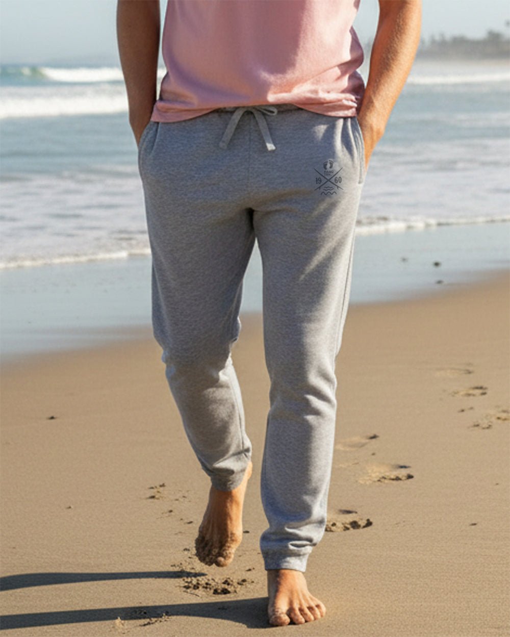 Cross Boards Sweatpants - Grey melange - SweatpantsHang Ten
