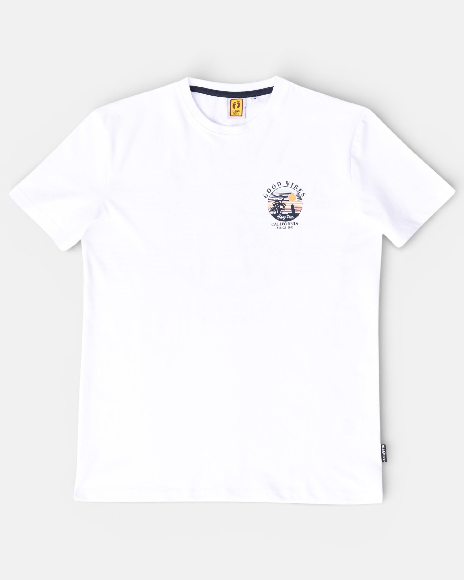 Good Vibes T-shirt – White - T-shirtsHang Ten