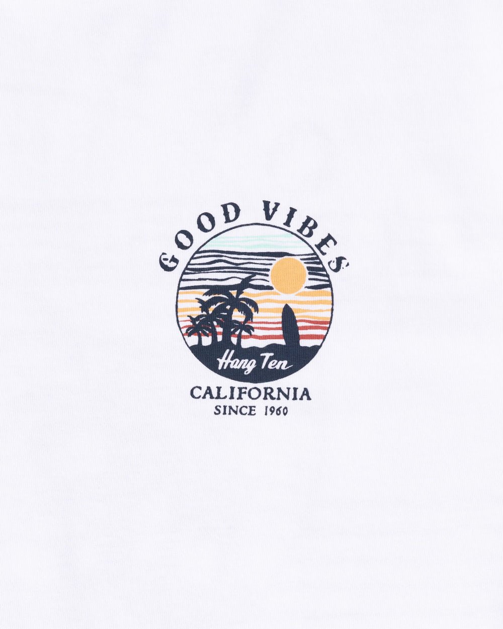 Good Vibes T-shirt – White - T-shirtsHang Ten