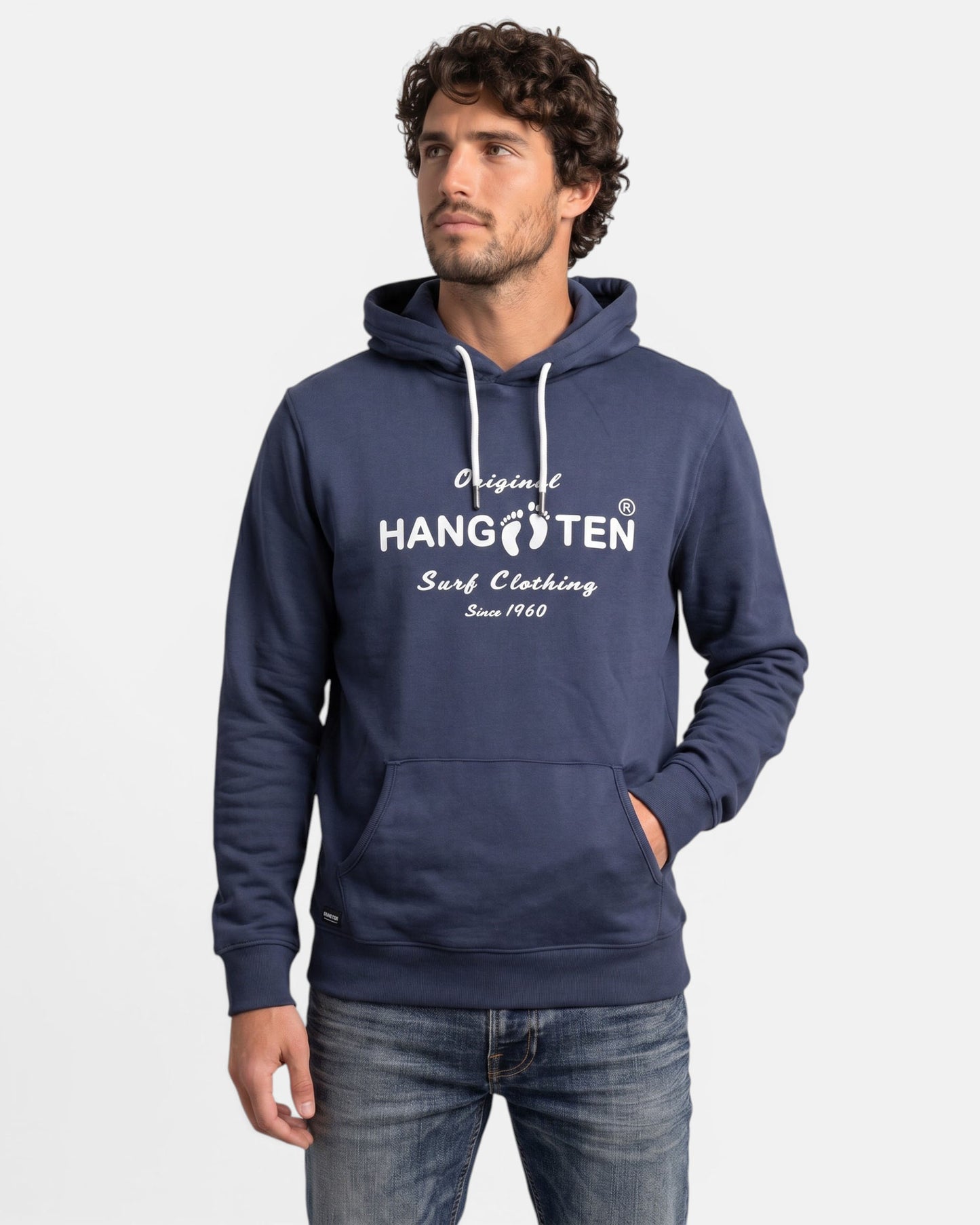 Classic Logo Organic Cotton Hoodie - Mood Indigo