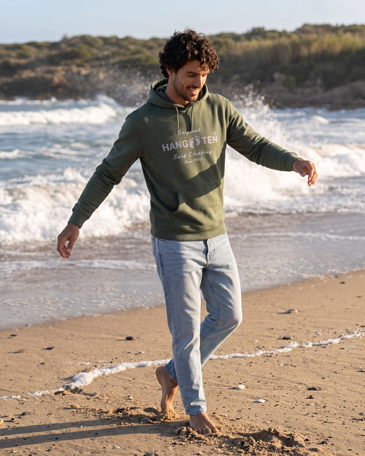 Classic Logo Organic Cotton Hoodie - Laurel Wreath