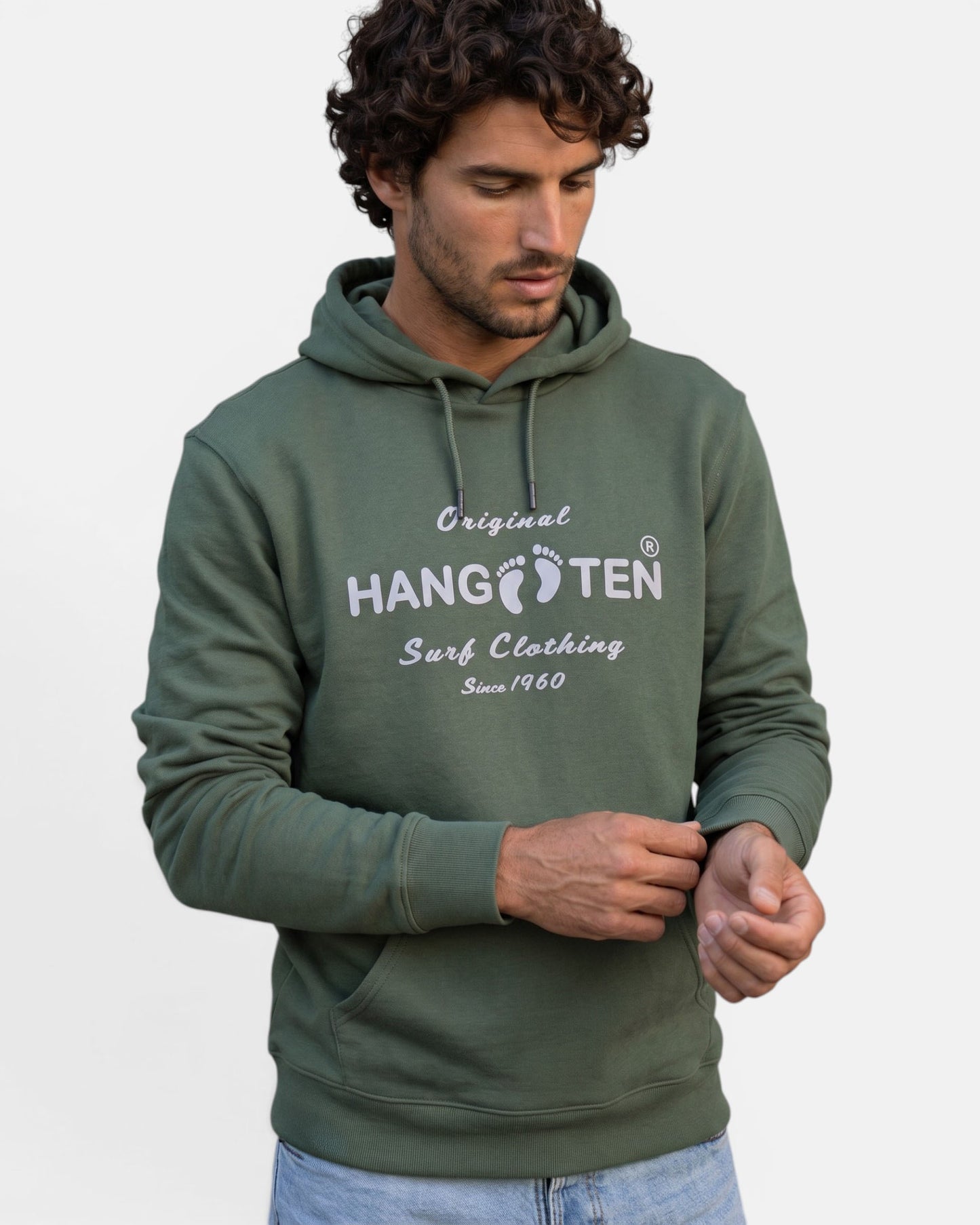 Classic Logo Organic Cotton Hoodie - Laurel Wreath
