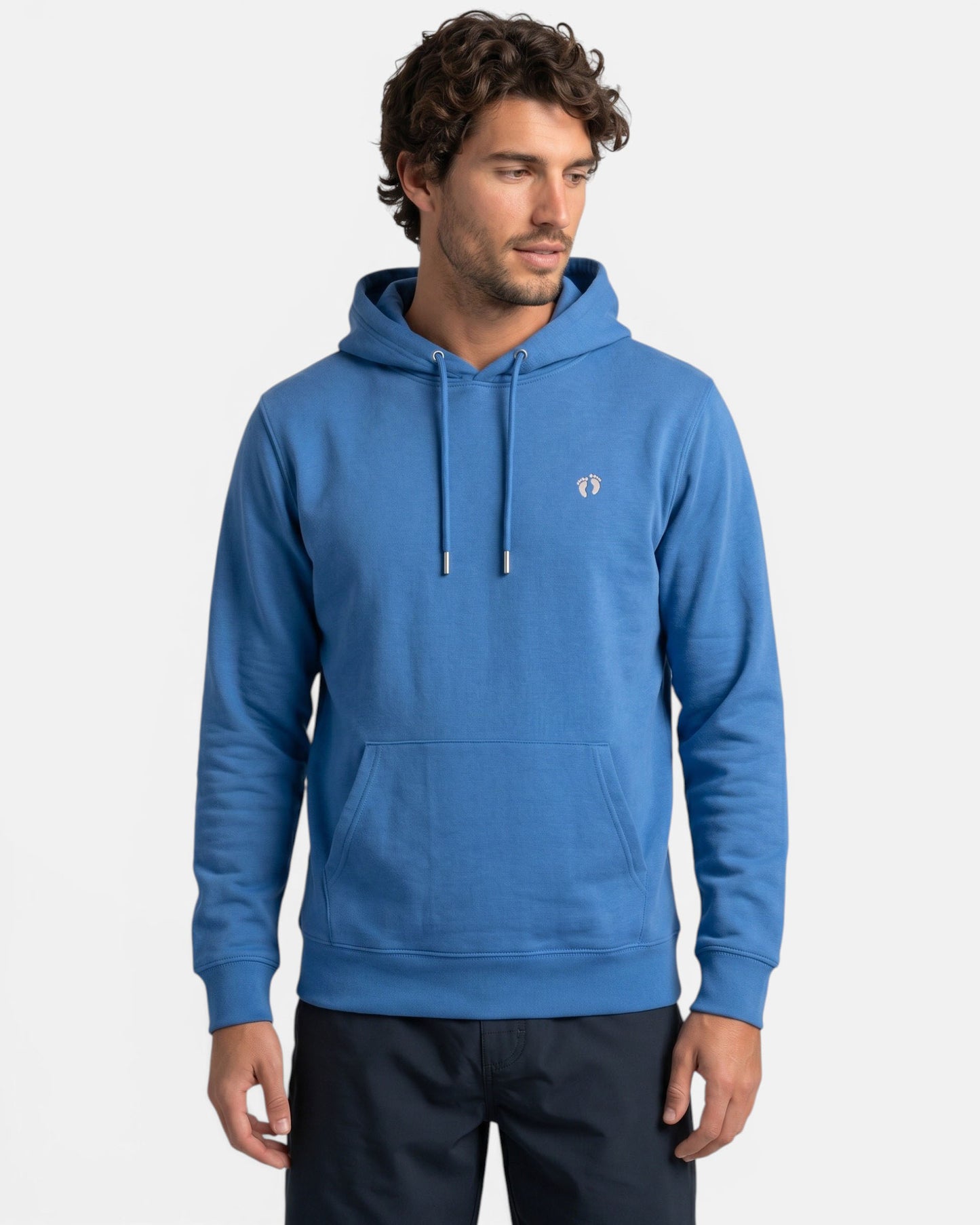 Icon Organic Cotton Hoodie - Mindful Blue