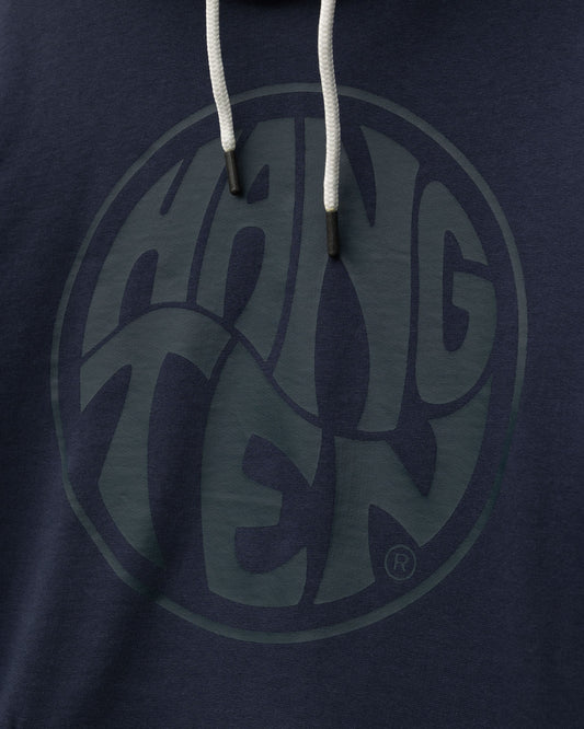 Vintage Logo Organic Cotton Hoodie - Mood Indigo