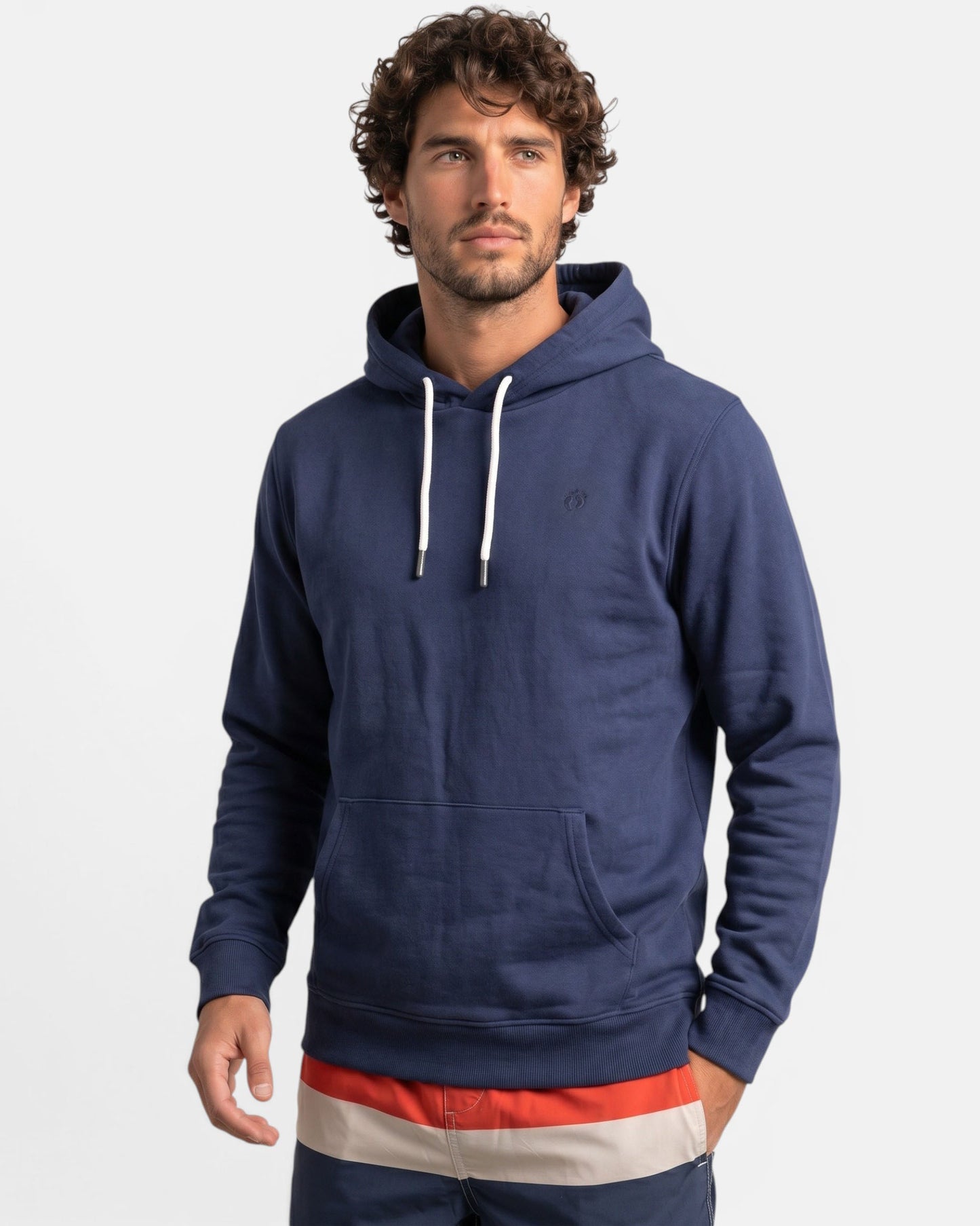Icon Feet Organic Cotton Hoodie - Mood Indigo