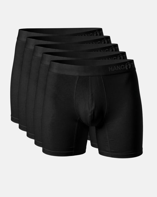 Hang Ten Bamboo Boxers black 5 pack