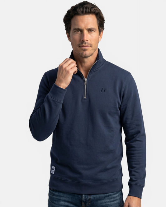 Icon Q-Zip Sweatshirt - French Navy