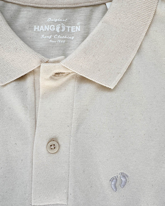 Icon Polo Shirt - Natural Raw