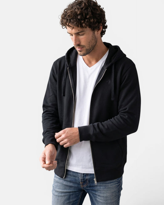 Icon Zip Hoodie - Black