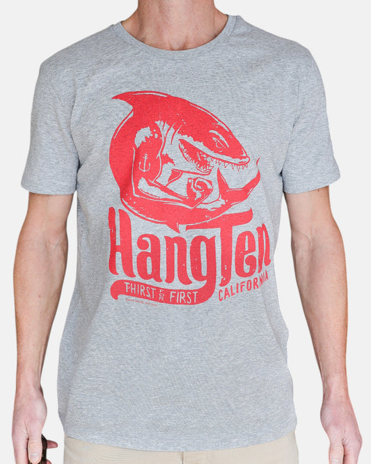 Hang Ten Shark T-shirt – Heather Grey