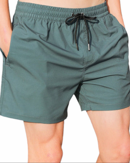 Hybrid Swim Shorts - Green kahki - SwimshortsHang Ten