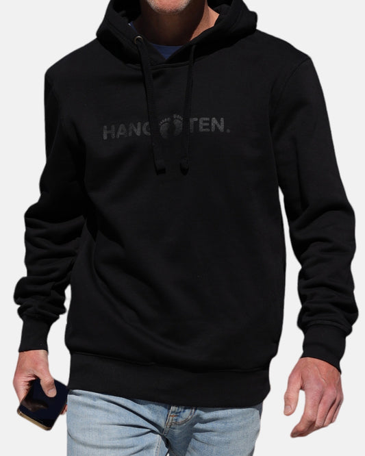 Hang Ten Classic Logo Kapuzenpullover – Schwarz
