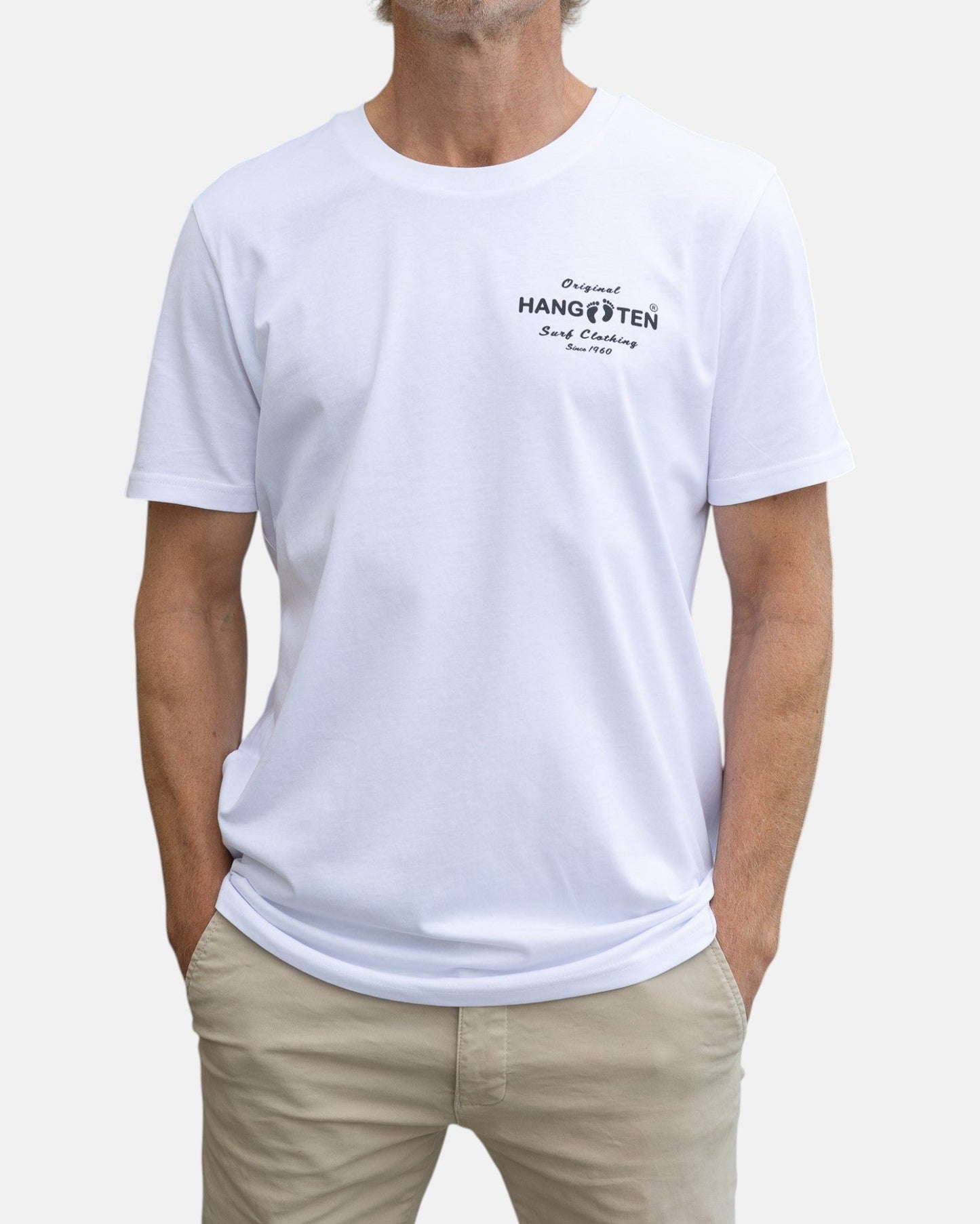 Original Logo T-shirt – White - T-shirtsHang Ten
