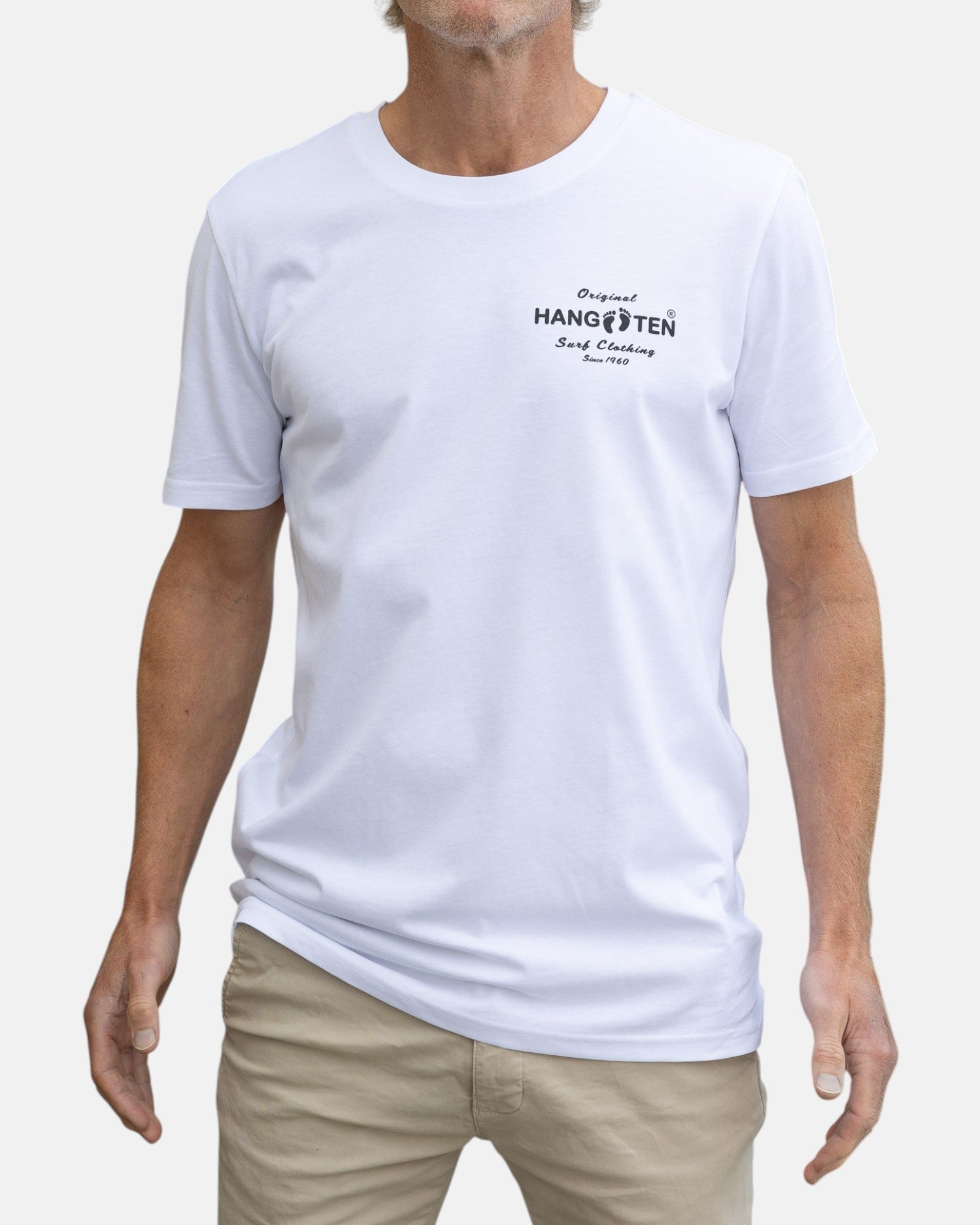 Original Logo T-shirt – White - T-shirtsHang Ten
