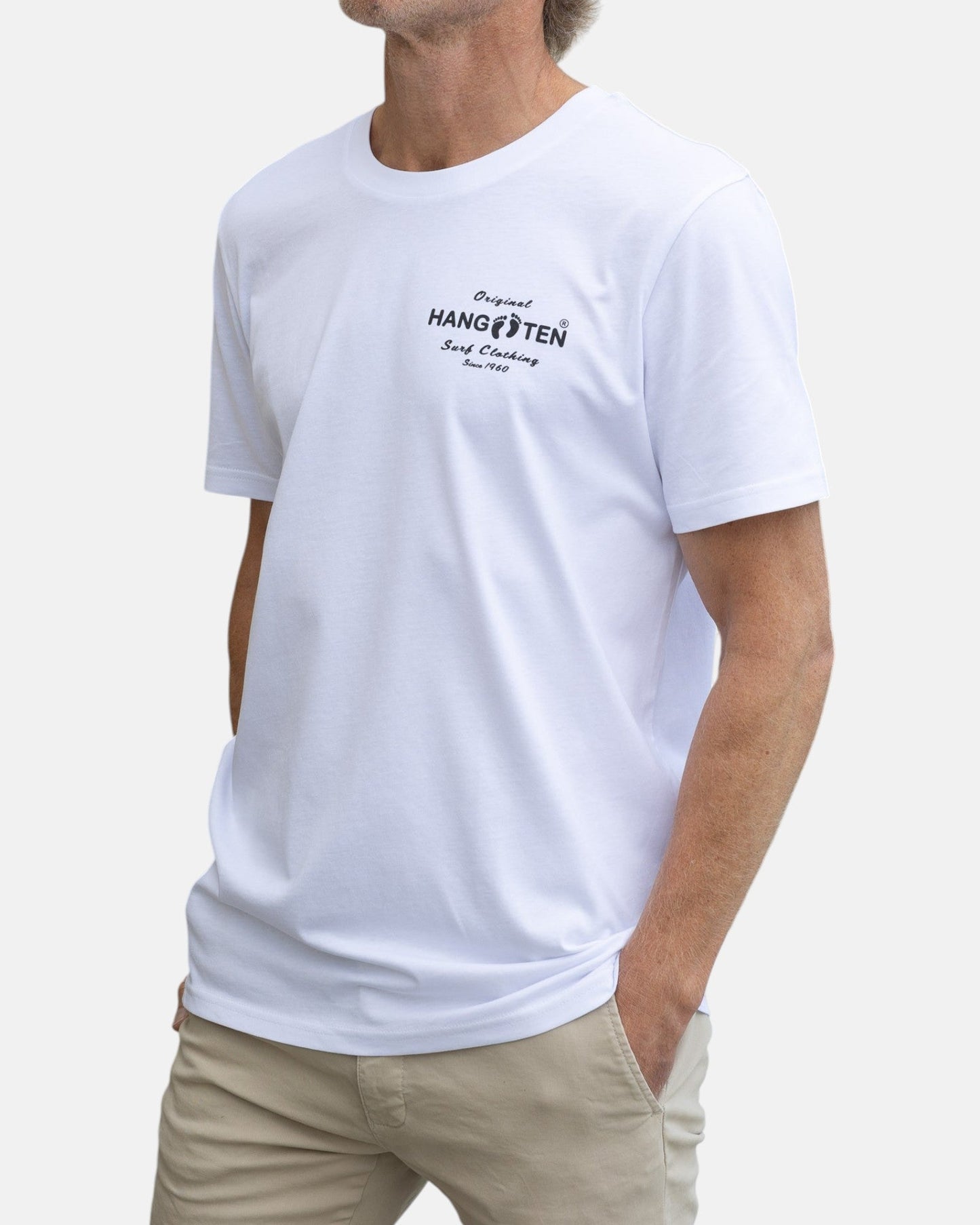 Original Logo T-shirt – White - T-shirtsHang Ten