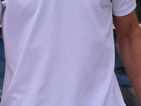Striped Organic Cotton Polo Shirt - White