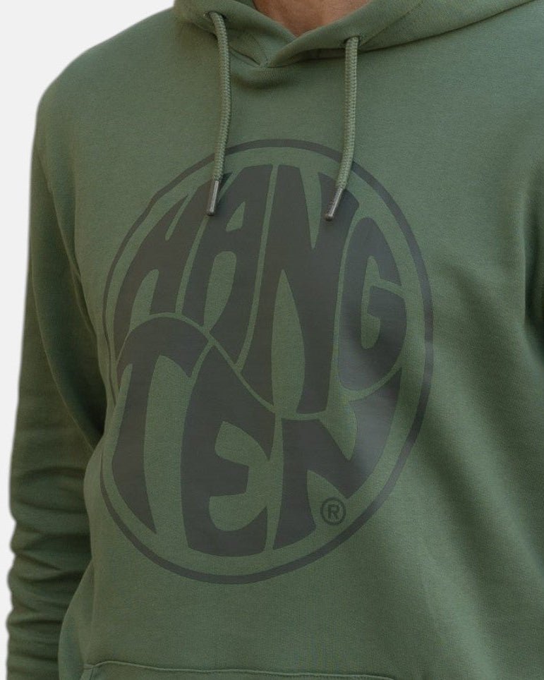 Vintage Logo Organic Cotton Hoodie - Laurel Wreath - HuvtröjorHang Ten