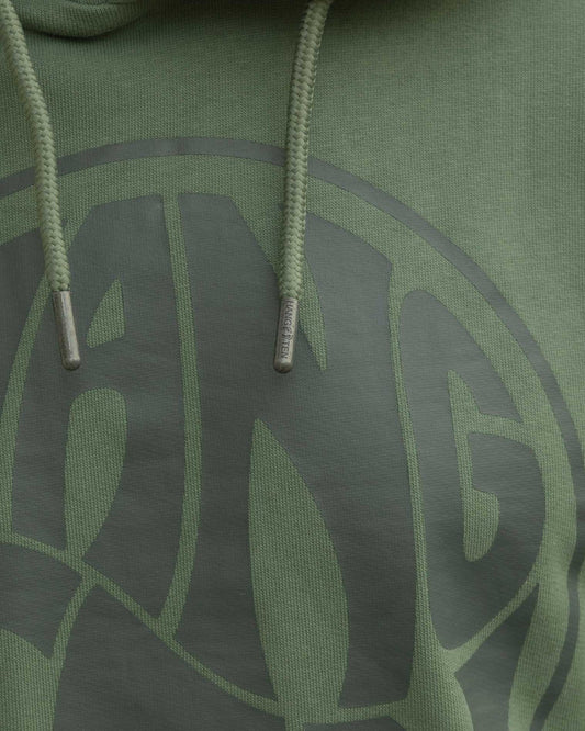 Vintage Logo Organic Cotton Hoodie - Laurel Wreath - HuvtröjorHang Ten