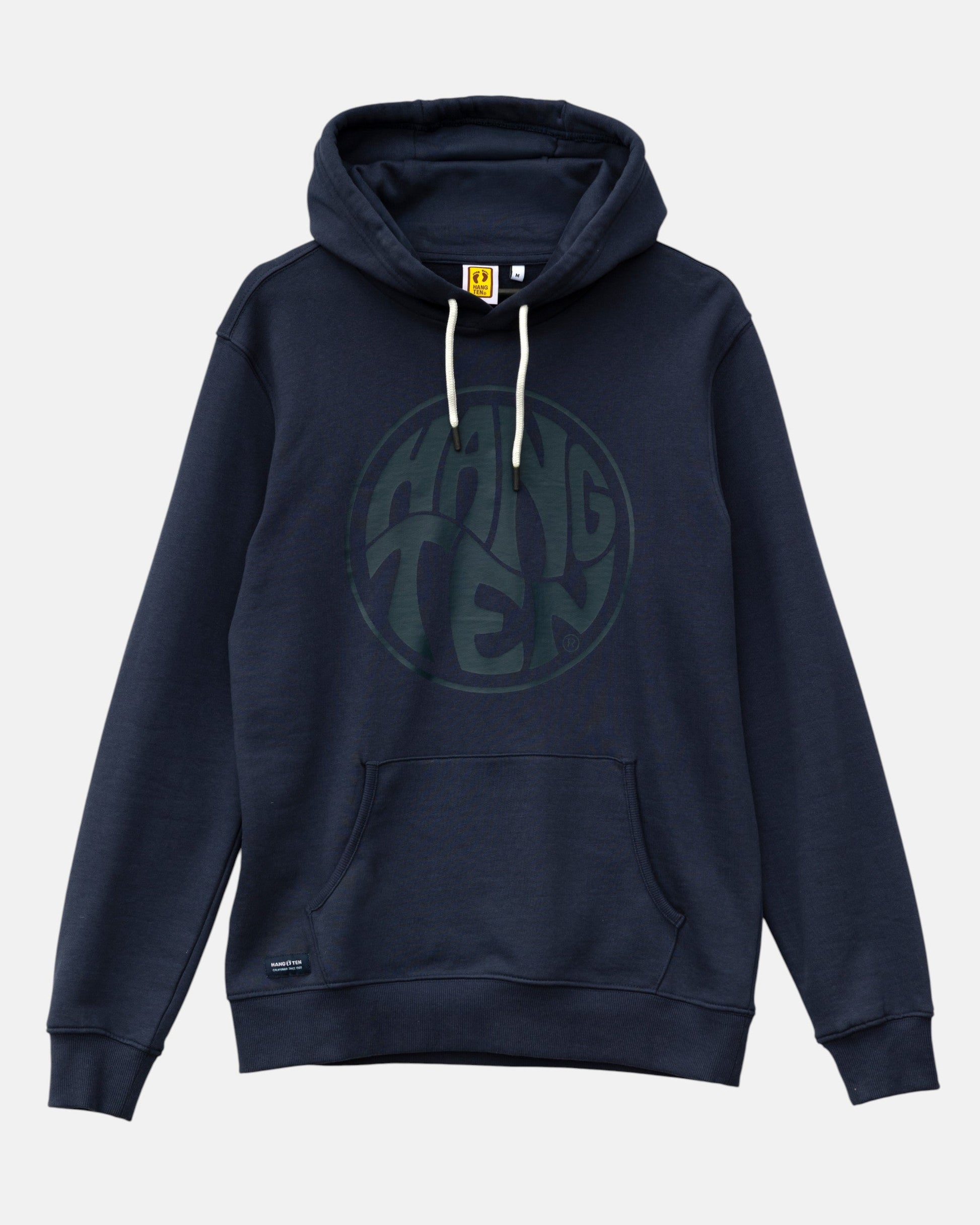 Vintage Logo Organic Cotton Hoodie - Mood Indigo - HuvtröjorHang Ten