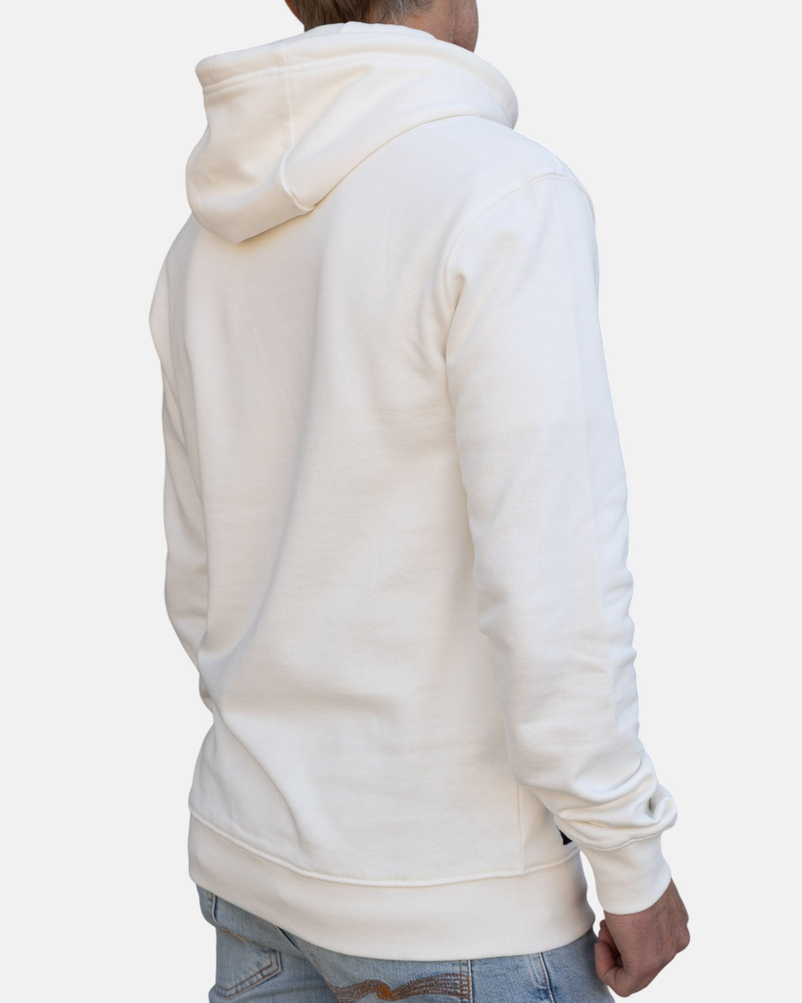 Vintage Logo Organic Cotton Hoodie - Off White - HuvtröjorHang Ten