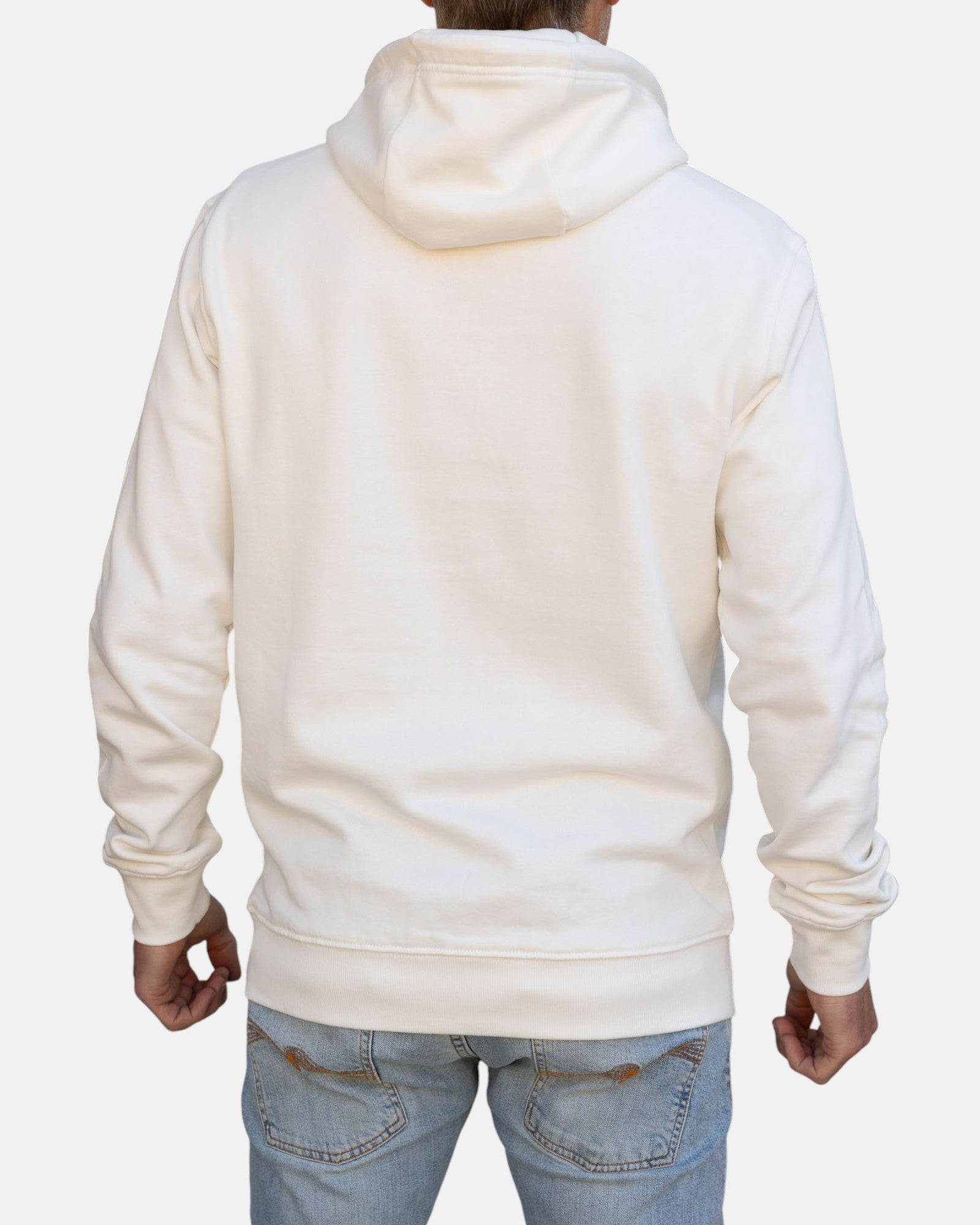 Vintage Logo Organic Cotton Hoodie - Off White - HuvtröjorHang Ten