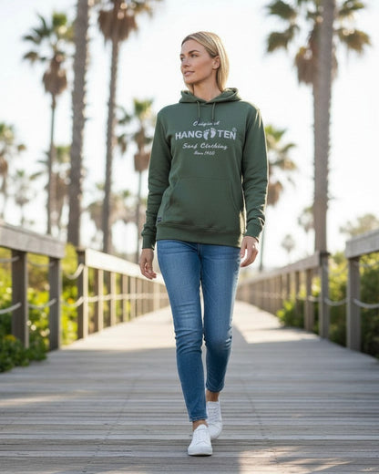 Classic Logo Organic Cotton Hoodie - Laurel Wreath W