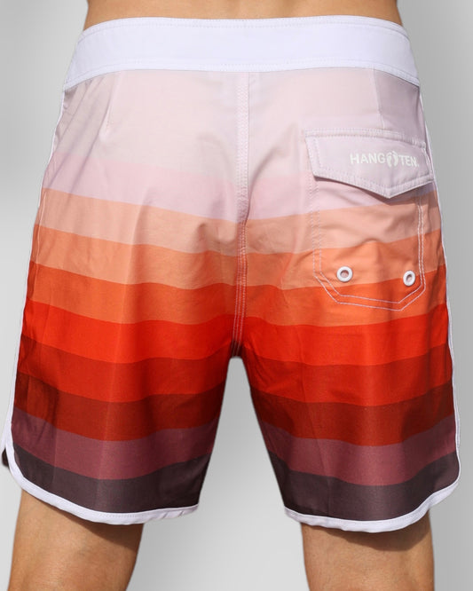 Rote Streifen Boardshorts 16,5