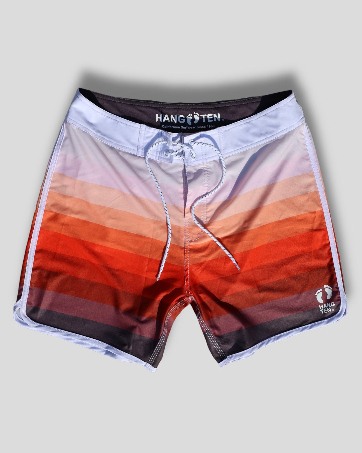 Shorts de bain à rayures rouges 16,5